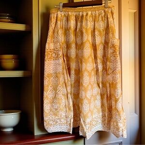 Bonnie Blockprint Half-Pinny by April Cornell